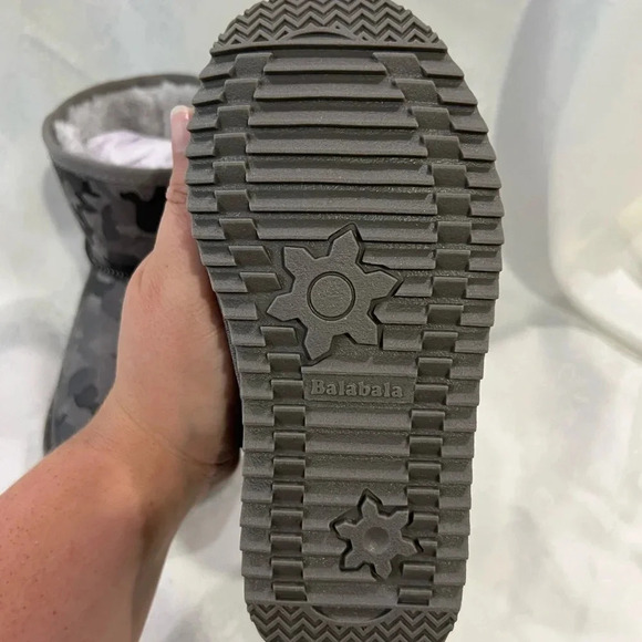 Balabala Faux Ugg Style Boots Grey Camo Fall Winter  Eur 27 NEW - Picture 8 of 8